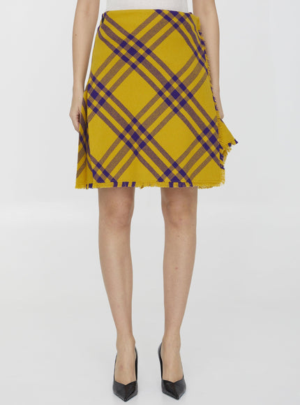 Burberry Check Wool Kilt - Ellie Belle