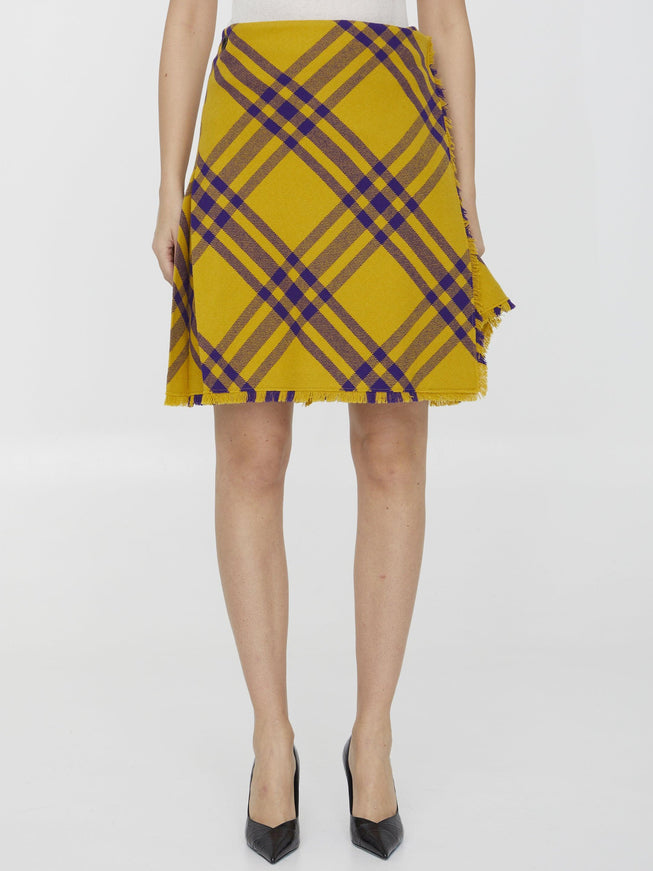 Burberry Check Wool Kilt - Ellie Belle