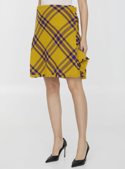 Burberry Check Wool Kilt - Ellie Belle