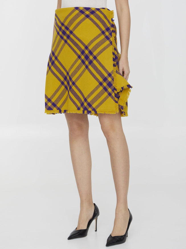 Burberry Check Wool Kilt - Ellie Belle