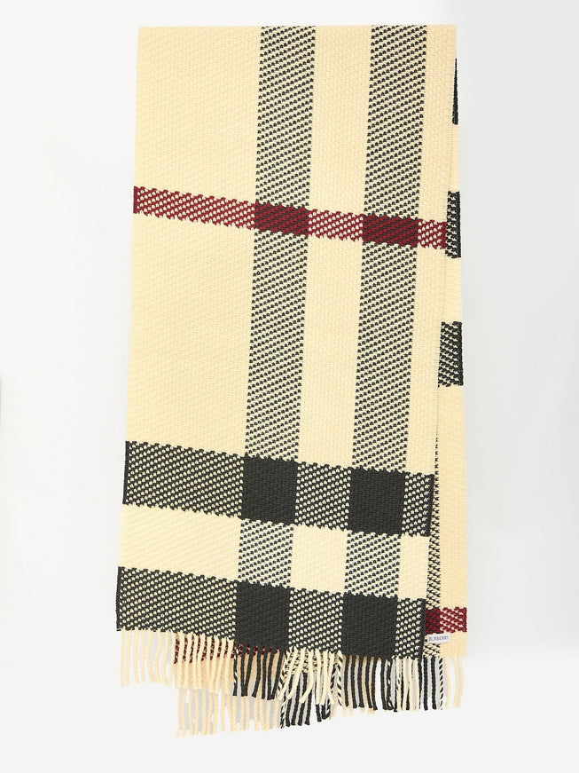 Burberry Check Wool Scarf - Ellie Belle