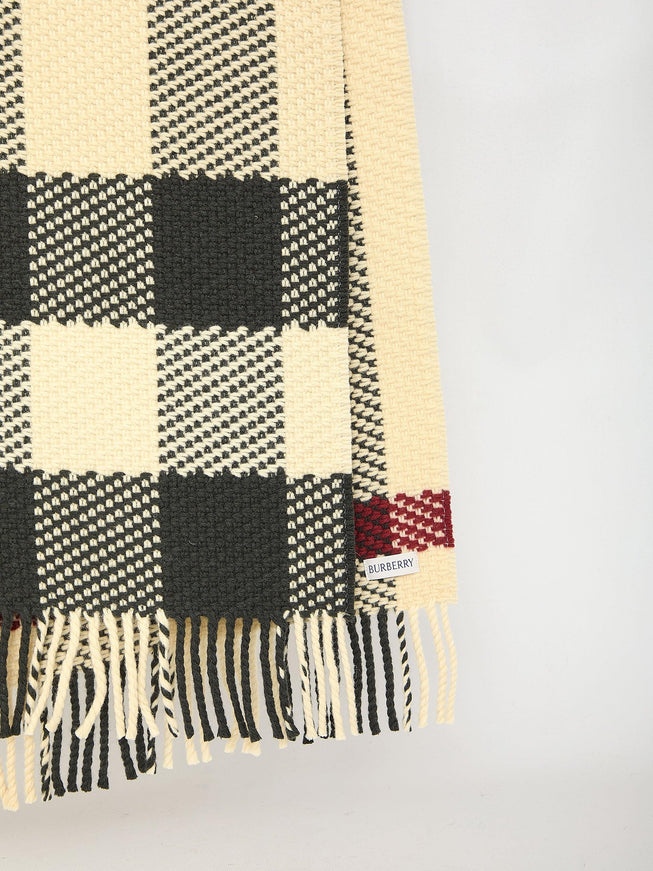 Burberry Check Wool Scarf - Ellie Belle