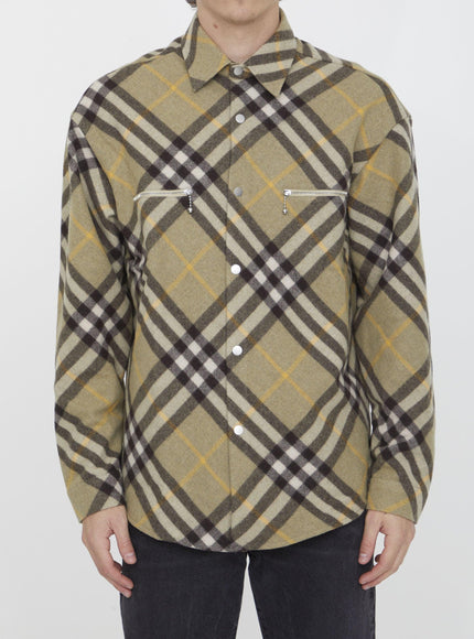 Burberry Check Wool Shirt - Ellie Belle