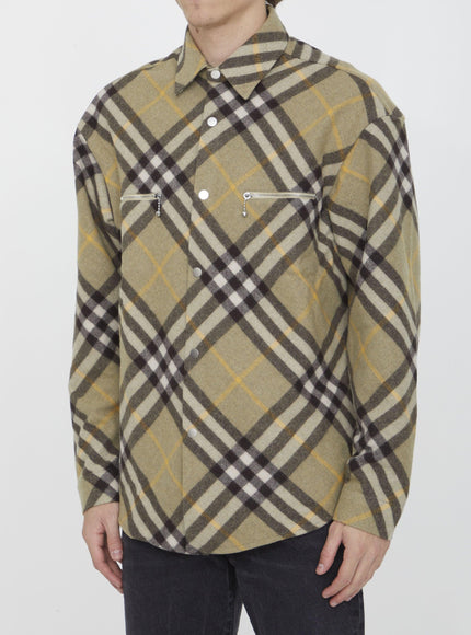 Burberry Check Wool Shirt - Ellie Belle