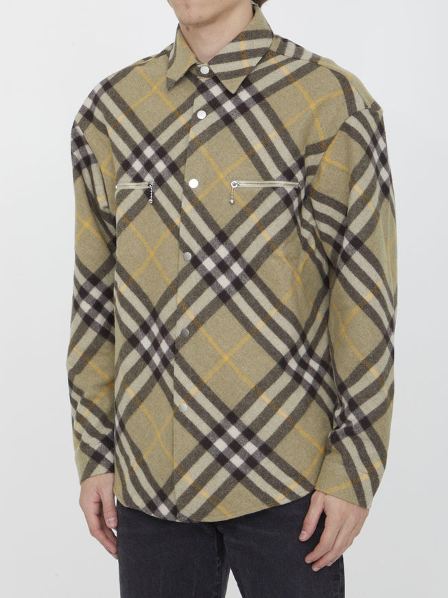 Burberry Check Wool Shirt - Ellie Belle