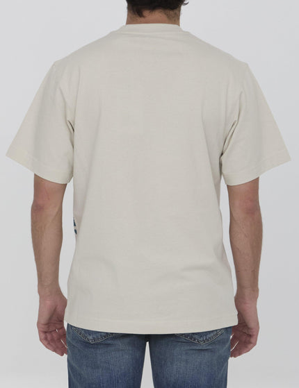 Burberry Ekd Cotton T-shirt in Cream - Ellie Belle