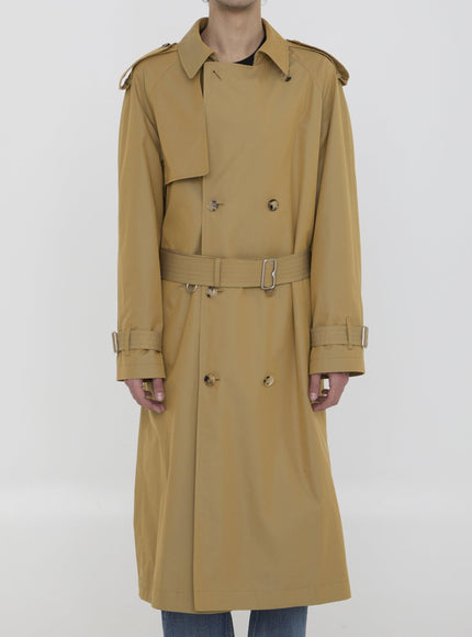 Burberry Gabardine Long Trench Coat - Ellie Belle