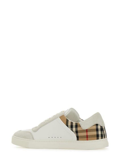 Burberry Leather, Suede and Check Sneakers - Ellie Belle