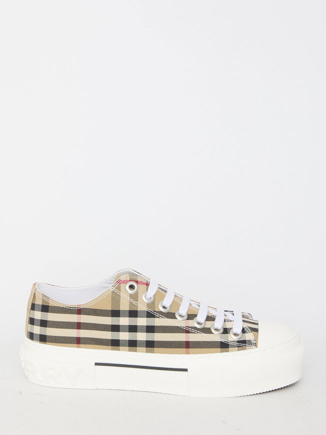 Burberry Low Top Check Sneakers - Ellie Belle