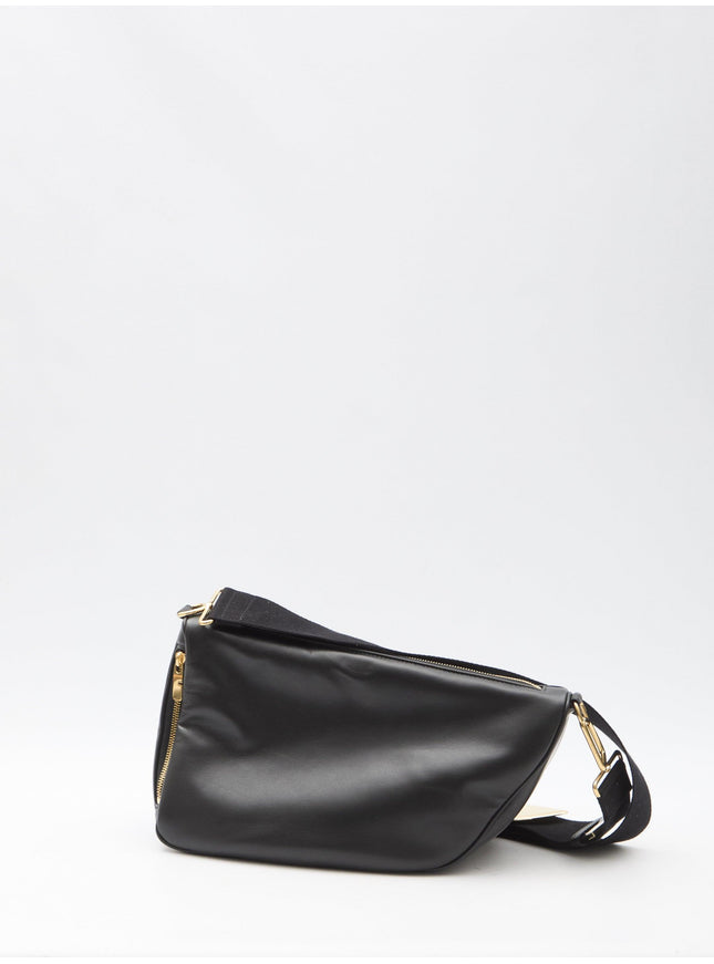 Burberry Messenger Shield Medium Bag Black - Ellie Belle