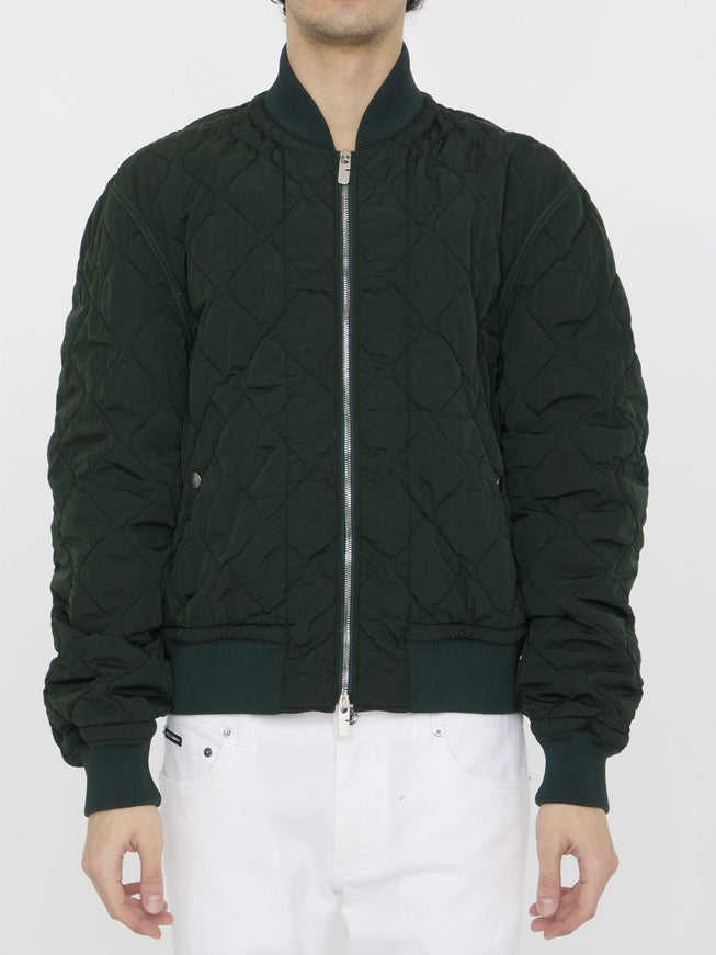 Burberry Quilted Nylon Bomber Jacket - Ellie Belle