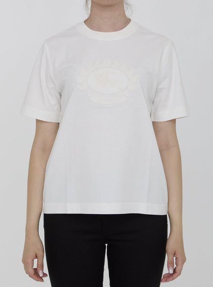 Burberry T-shirt With EKD in White - Ellie Belle