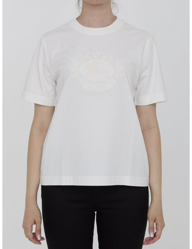Burberry T-shirt With EKD in White - Ellie Belle