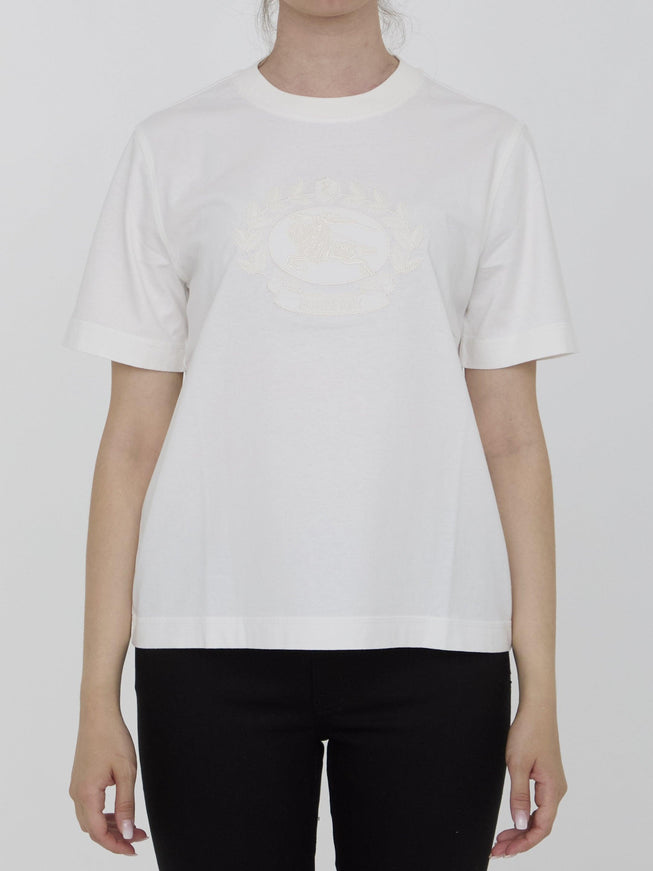 Burberry T-shirt With EKD in White - Ellie Belle