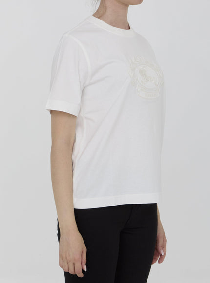 Burberry T-shirt With EKD in White - Ellie Belle