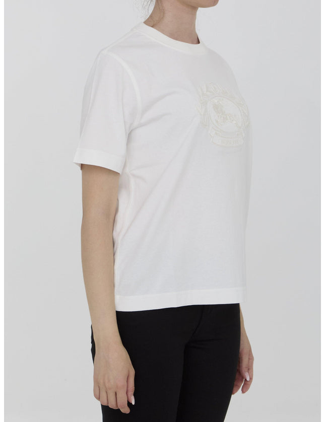 Burberry T-shirt With EKD in White - Ellie Belle