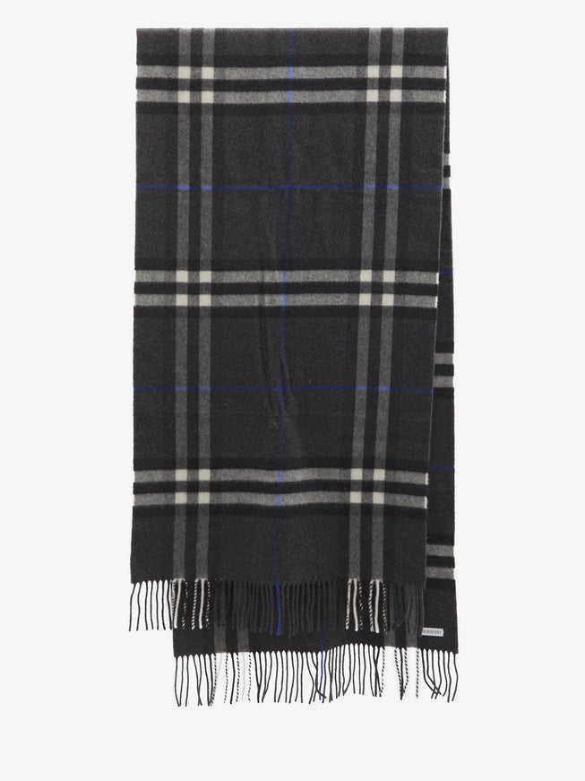 Burberry Wide Check Cashmere Scarf - Ellie Belle