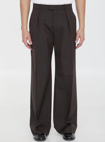 Burberry Wool Trousers in Brown - Ellie Belle