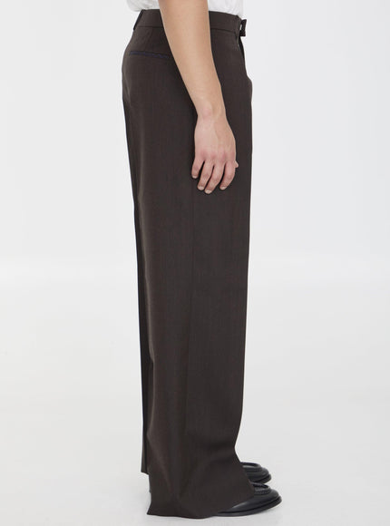 Burberry Wool Trousers in Brown - Ellie Belle