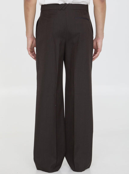 Burberry Wool Trousers in Brown - Ellie Belle