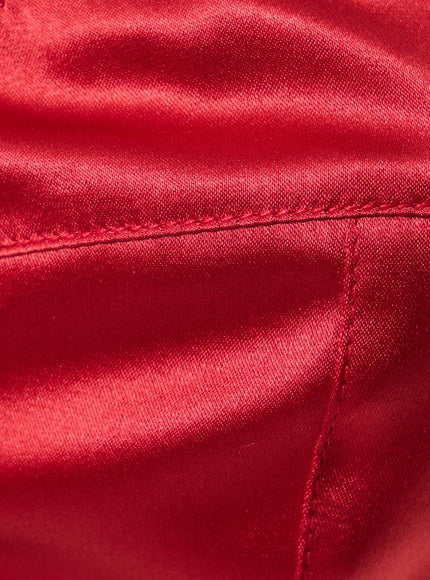 Dolce & Gabbana Red Satin Balconette Bra
