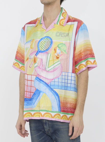 Casablanca Crayon Tennis Player Shirt - Ellie Belle