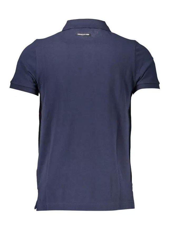 Cavalli Class Blue Cotton Polo Shirt - Ellie Belle