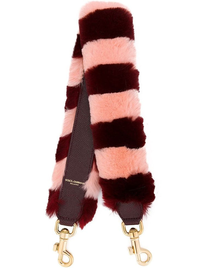 Dolce & Gabbana Lapin Fur Handbag Shoulder Strap