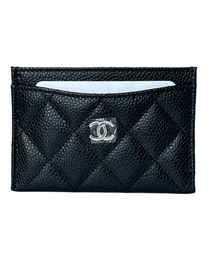 Chanel Caviar Quilted Card Holder Black - Ellie Belle