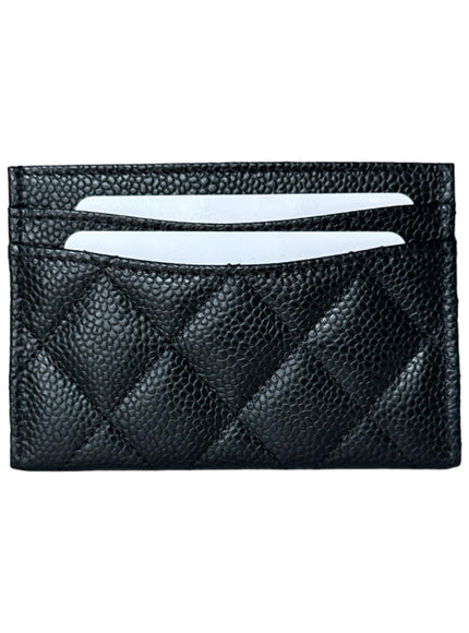 Chanel Caviar Quilted Card Holder Black - Ellie Belle