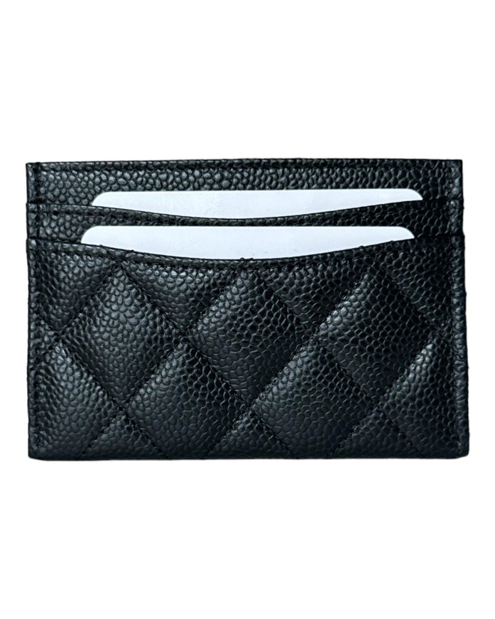 Chanel Caviar Quilted Card Holder Black - Ellie Belle