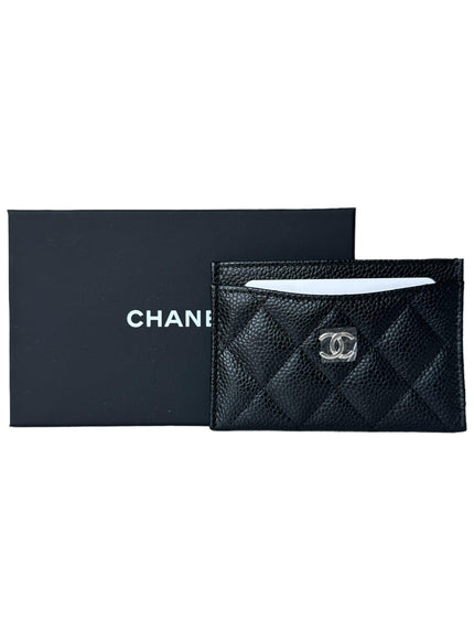 Chanel Caviar Quilted Card Holder Black - Ellie Belle