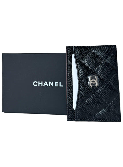Chanel Caviar Quilted Card Holder Black - Ellie Belle