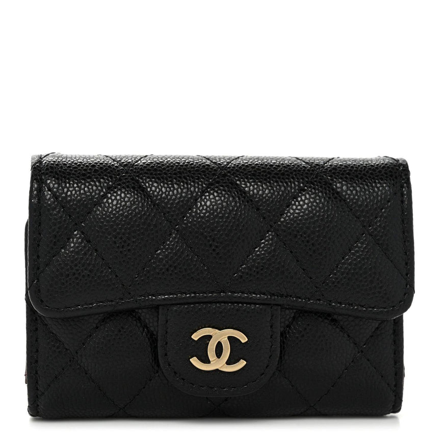 Chanel 4 Key Holder Black