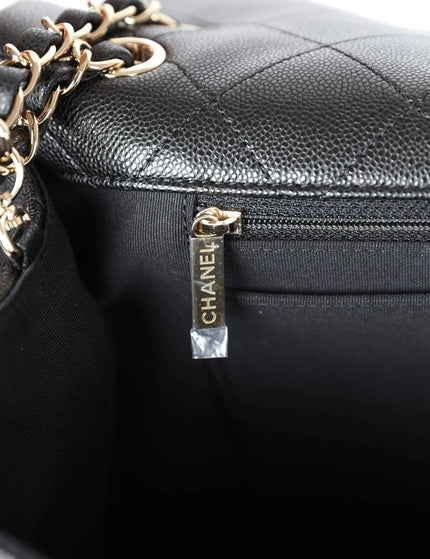 Chanel XXL Flap Bag Black Caviar Light Gold Hardware 24C - Ellie Belle