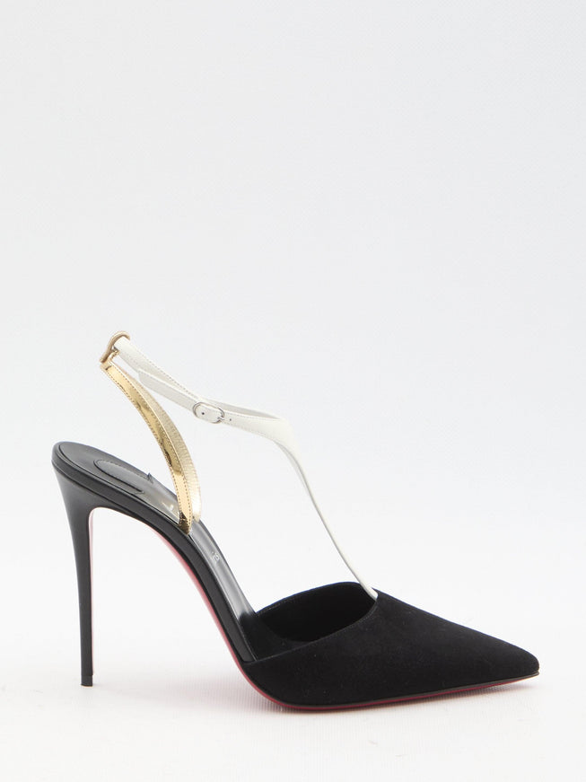 Christian Louboutin Athina Suede Pumps 100 - Ellie Belle