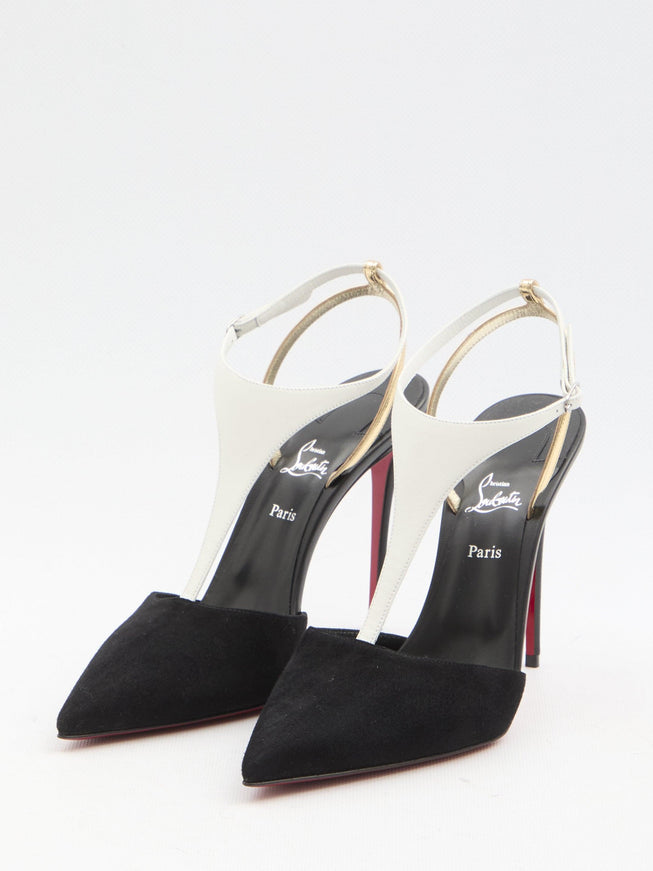 Christian Louboutin Athina Suede Pumps 100 - Ellie Belle