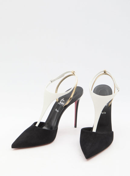 Christian Louboutin Athina Suede Pumps 100 - Ellie Belle