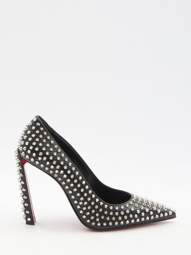 Christian Louboutin Condora Spikes Leather Pumps - Ellie Belle