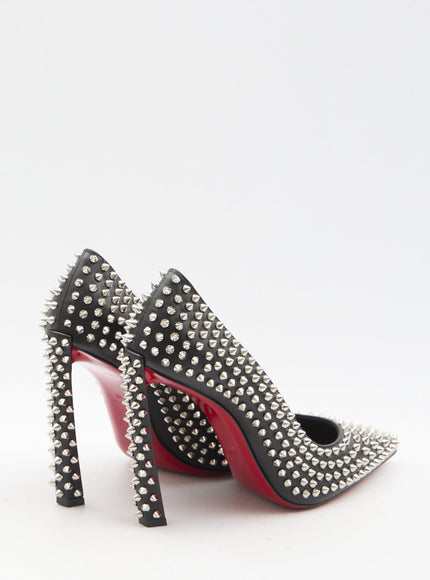 Christian Louboutin Condora Spikes Leather Pumps - Ellie Belle