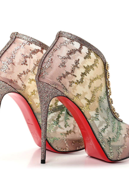 Christian Louboutin Rete Tulle Top Top 120 Ankle Boots - Ellie Belle
