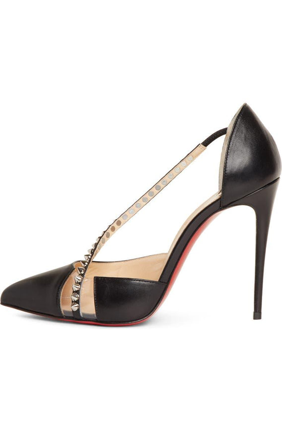 Christian Louboutin Spike Cross Strap Pump - Ellie Belle