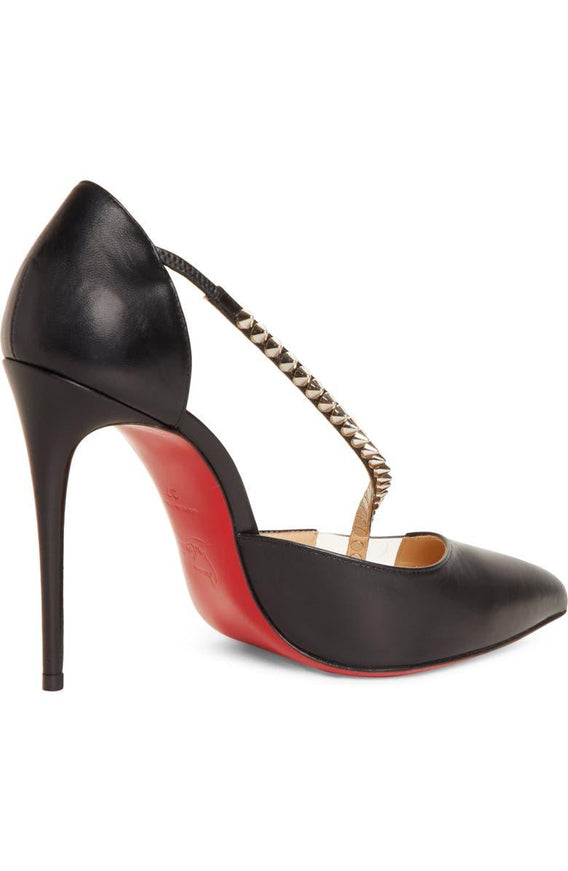 Christian Louboutin Spike Cross Strap Pump - Ellie Belle