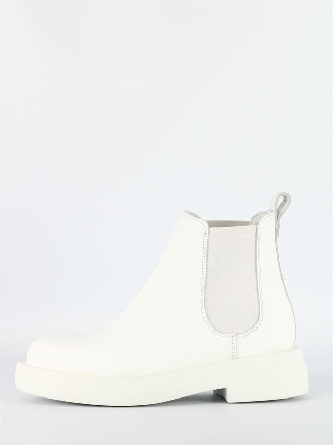 Clarks Mileno Chelsea White Leather - Ellie Belle