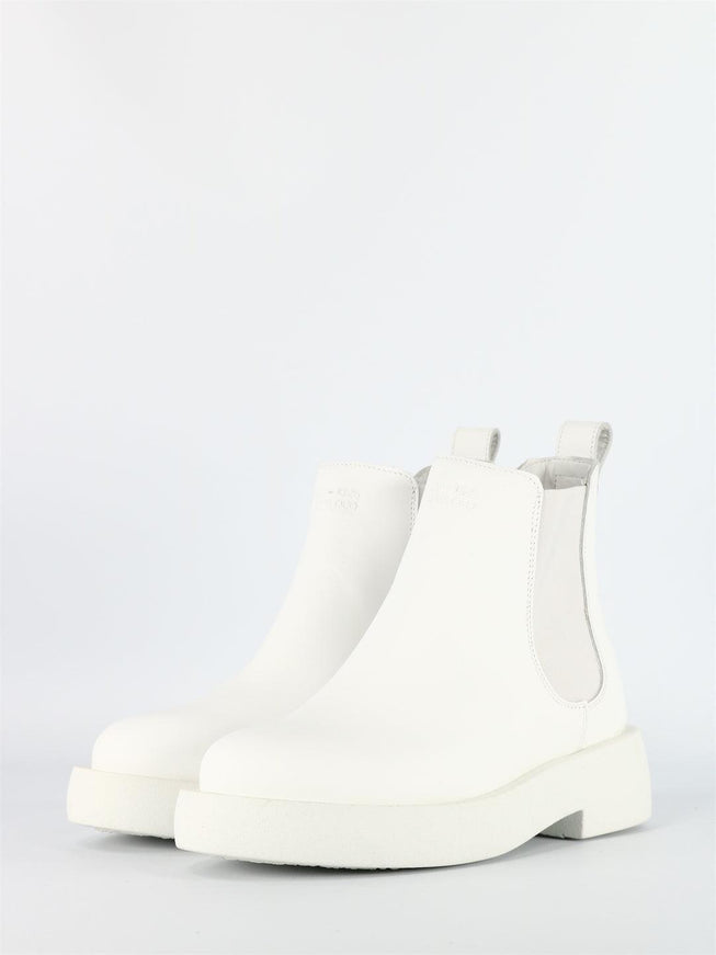 Clarks Mileno Chelsea White Leather - Ellie Belle