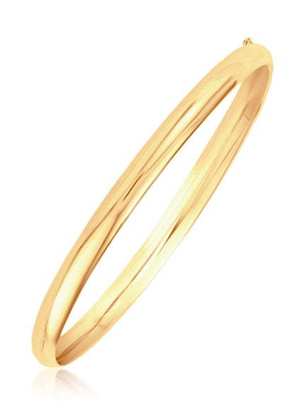 Classic Bangle in 14k Yellow Gold (5.0mm) - Ellie Belle