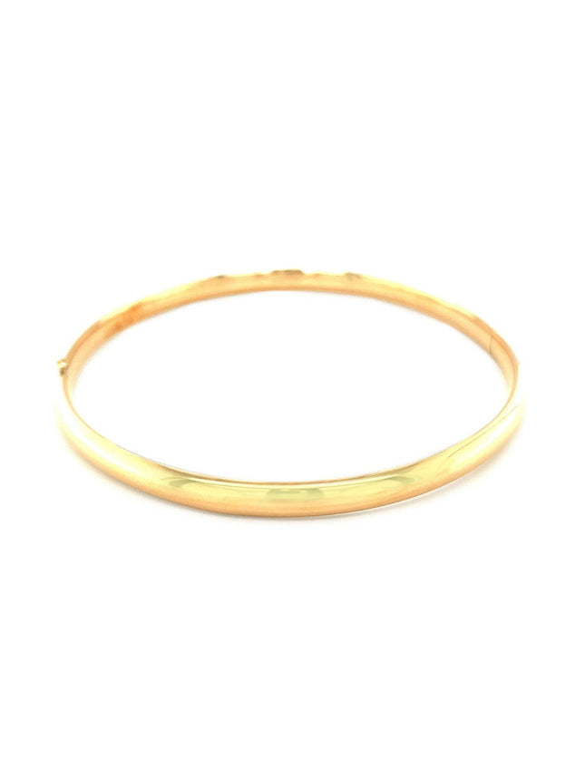 Classic Bangle in 14k Yellow Gold (5.0mm) - Ellie Belle