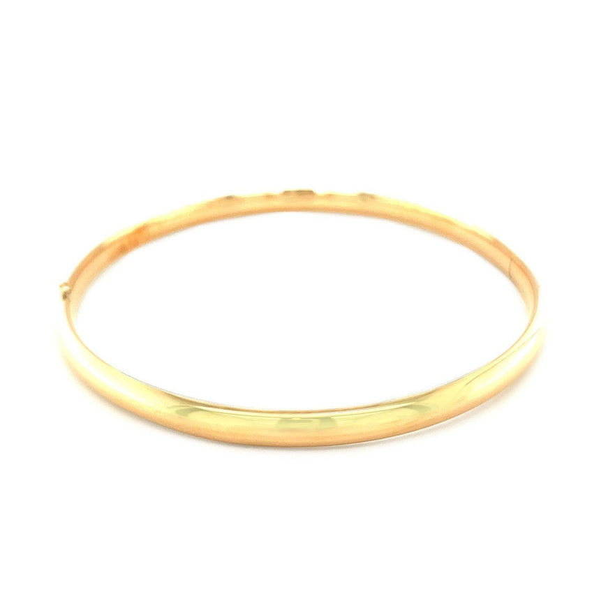 Classic Bangle in 14k Yellow Gold (5.0mm) - Ellie Belle