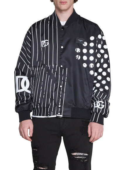 Dolce & Gabbana Logo-Plaque Bomber Jacket