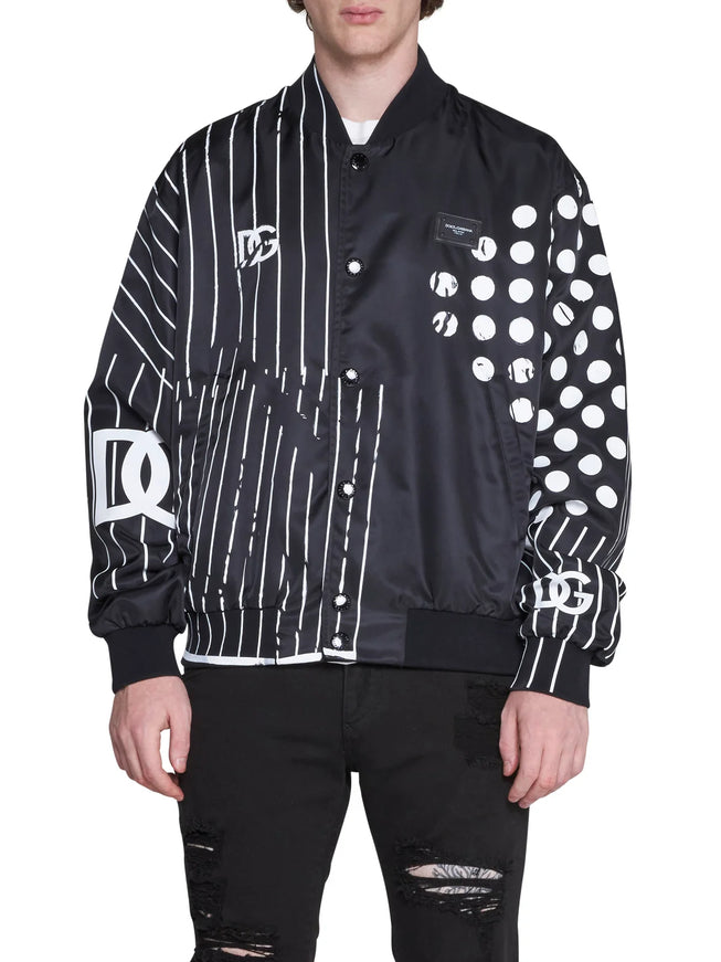 Dolce & Gabbana Logo-Plaque Bomber Jacket